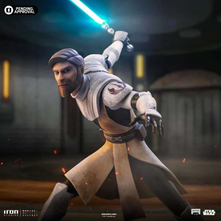 Iron Studios Star Wars: Clone Wars - Obi-Wan Kenobi Art Scale 1/10 - Statue