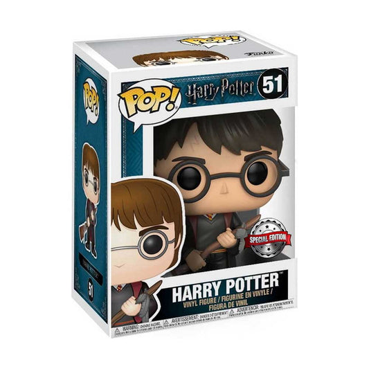 Funko Pop Harry Potter - Harry mit Feuerblitz & Feder #51