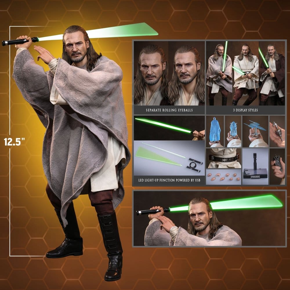 Hot Toys Star Wars: Episode I - Qui-Gon Jinn Masterpiece 1/6 Actionfigur