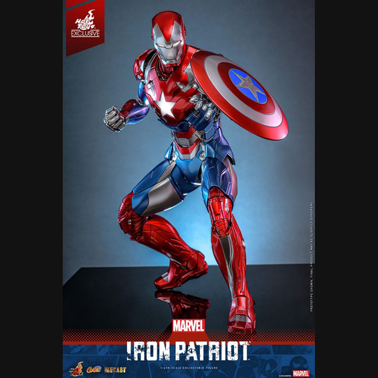 Hot Toys Marvel: Iron Man - Iron Patriot Masterpiece Diecast 1/6 Actionfigur