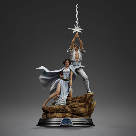 Iron Studios Star Wars – Luke und Leia Deluxe Art Scale 1/10 – Statue