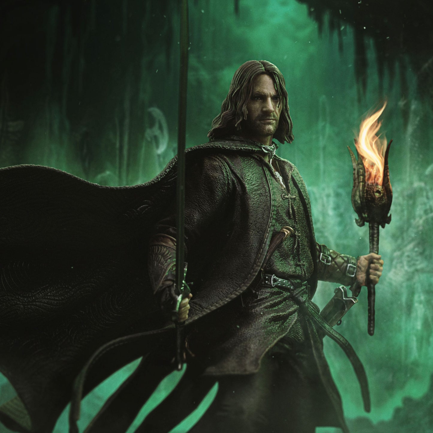 Iron Studios Der Herr der Ringe - Aragorn Unleashed Art Scale 1/10 - Statue