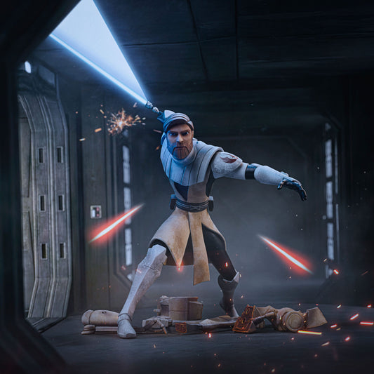 Iron Studios Star Wars: Clone Wars - Obi-Wan Kenobi Art Scale 1/10 - Statue