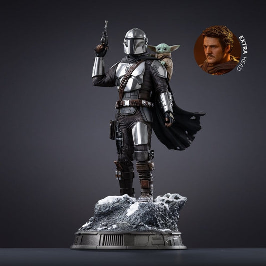 Iron Studios Star Wars: The Mandalorian & Grogu - The Mandalorian und Grogu Art Scale 1/10 - Statue