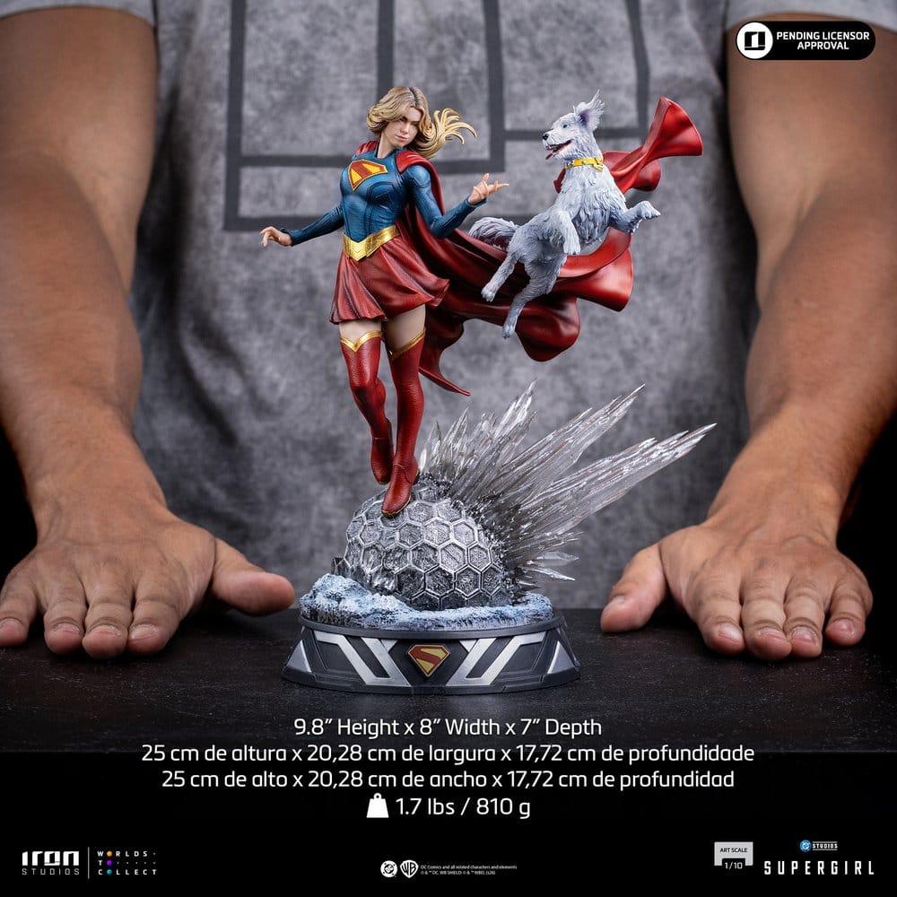 Iron Studios Supergirl - Supergirl & Krypto Art Scale 1/10 - Statue