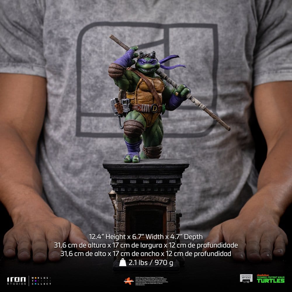 Iron Studios Teenage Mutant Ninja Turtles - Donatello Unleashed Art Scale 1/10 - Statue