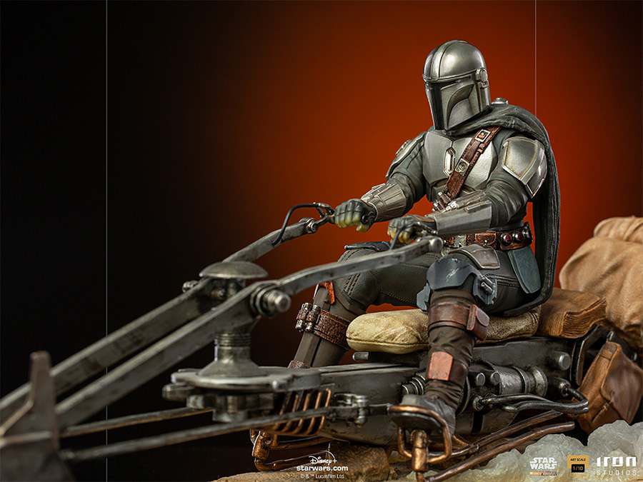 Star Wars - The Mandalorian on Speederbike - Art Scale Statue 1/10