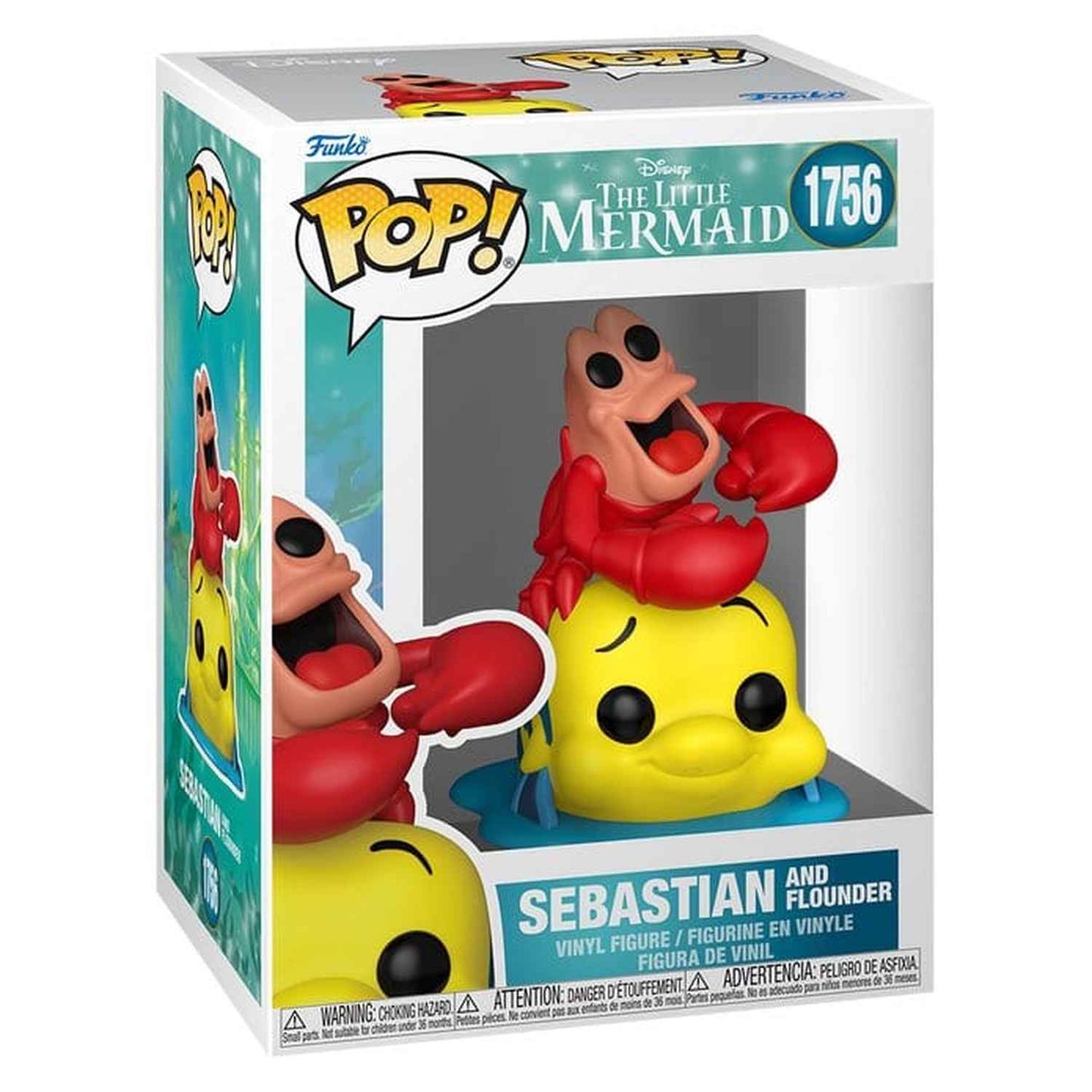 Funko Pop Arielle die Meerjungfrau - Sebastian & Fabius #1756