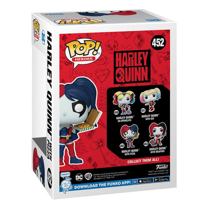 Funko Pop DC: Batman – Harley Quinn mit Pizza #452 (30th Anniversary)