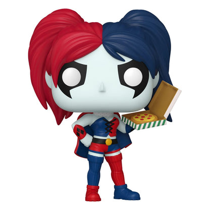 Funko Pop DC: Batman – Harley Quinn mit Pizza #452 (30th Anniversary)