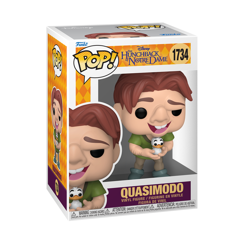 Funko Pop Der Glöckner von Notre Dame - Quasimodo mit Vogel #1734