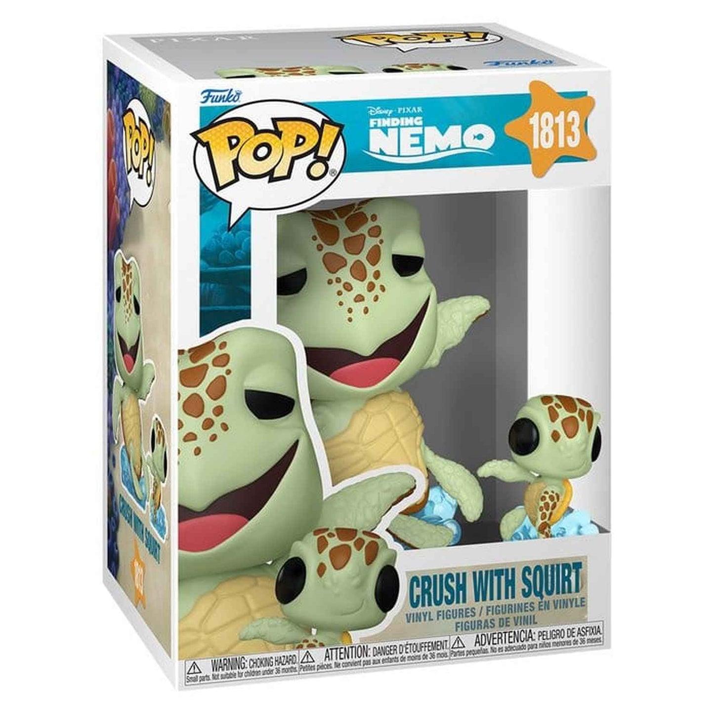 Funko Pop Disney: Findet Nemo - Crush mit Squirt #1813