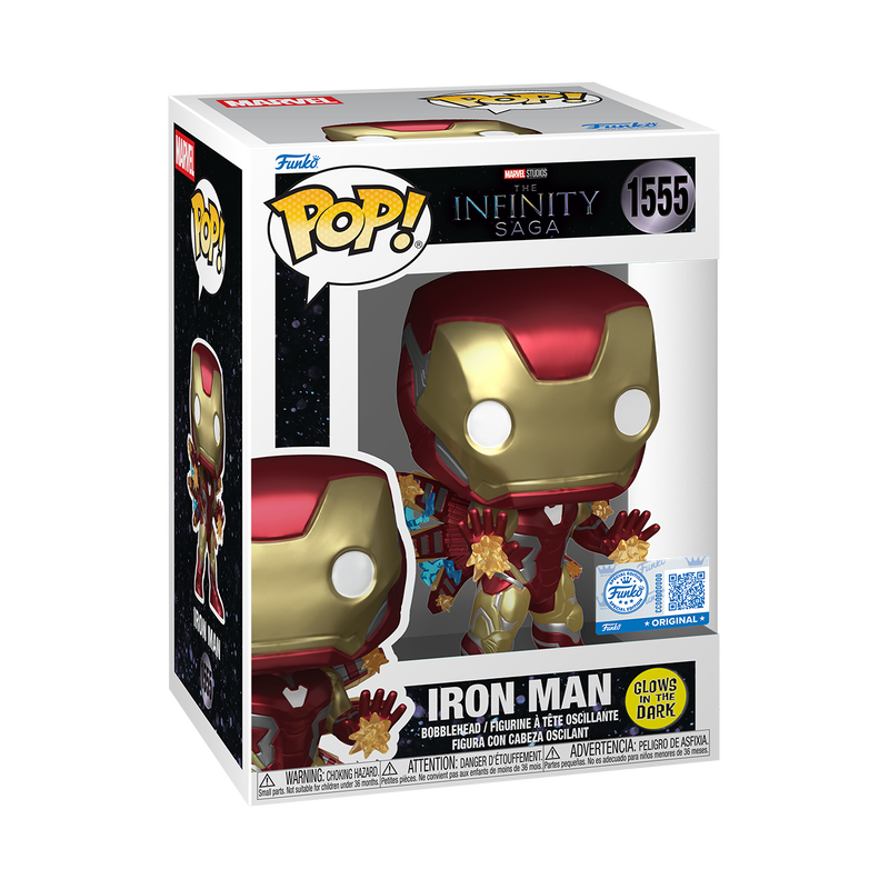 Funko Pop Marvel: Avengers Endgame - Iron Man (Glow) #1555