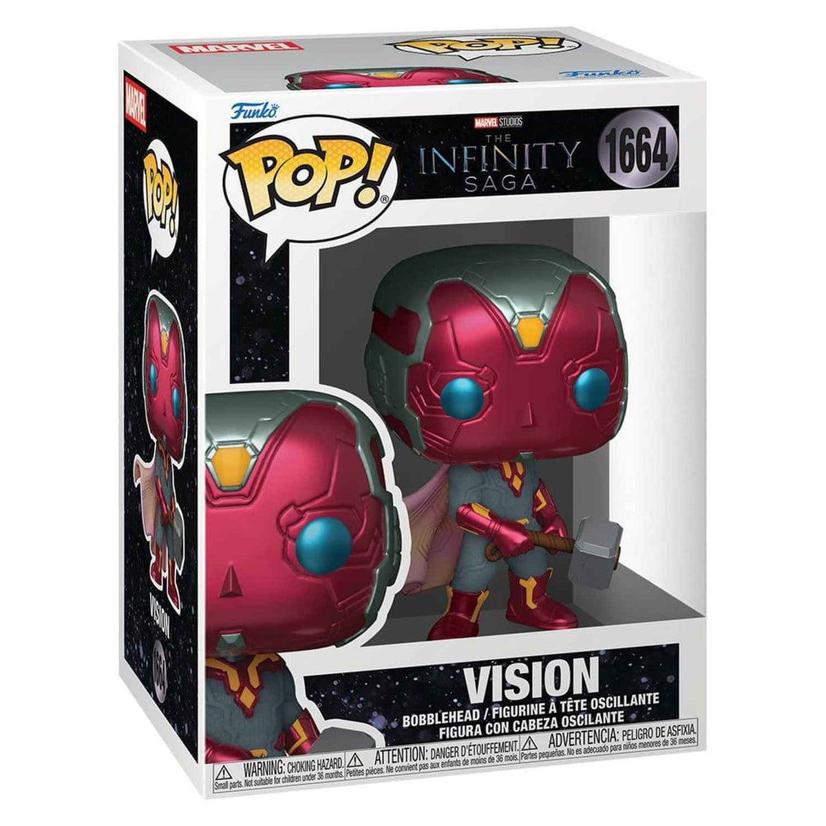 Funko Pop Marvel: Infinity Saga - Vision mit Mjolnir #1664
