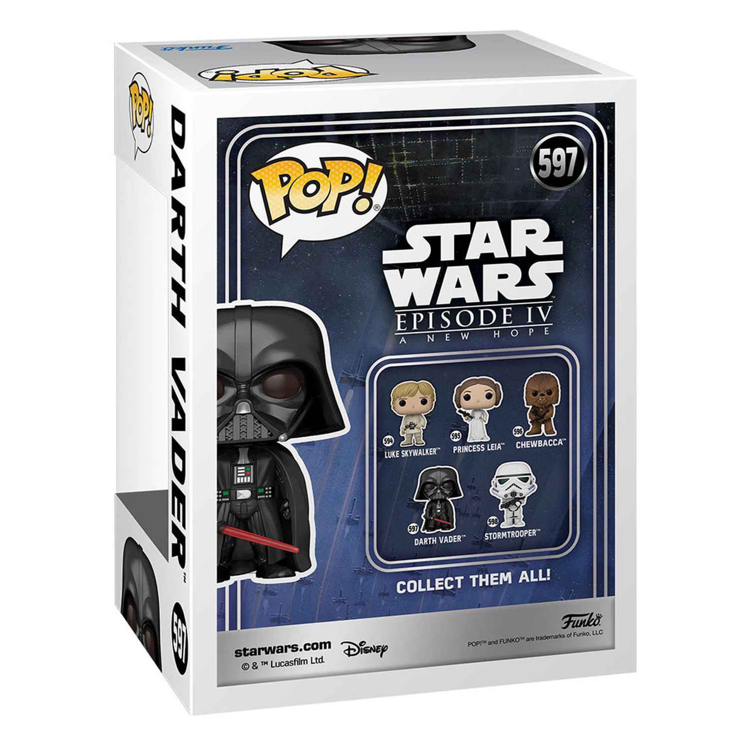 Funko Pop Star Wars: Episode IV - Darth Vader #597