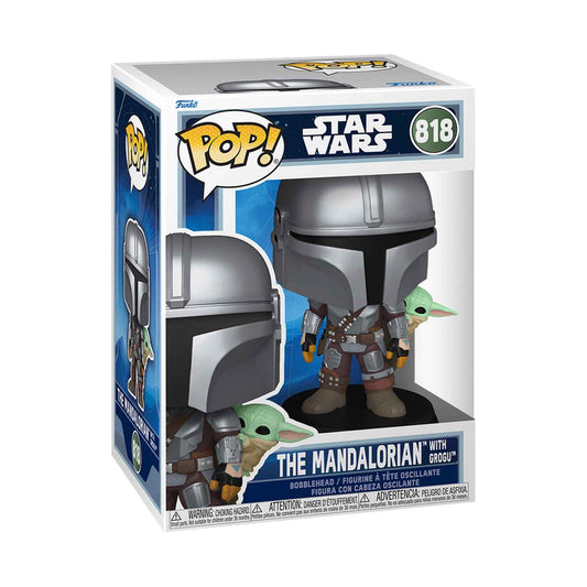 Funko Pop Star Wars: The Mandalorian & Grogu - Mando mit Grogu #818
