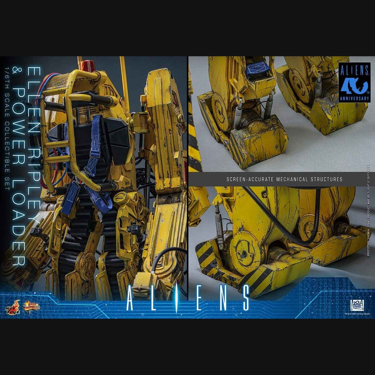 Hot Toys Alien - Ellen Ripley und Power Loader Masterpiece 1/6 Actionfiguren Set