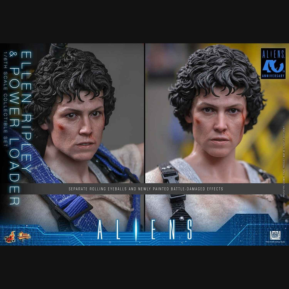 Hot Toys Alien - Ellen Ripley und Power Loader Masterpiece 1/6 Actionfiguren Set