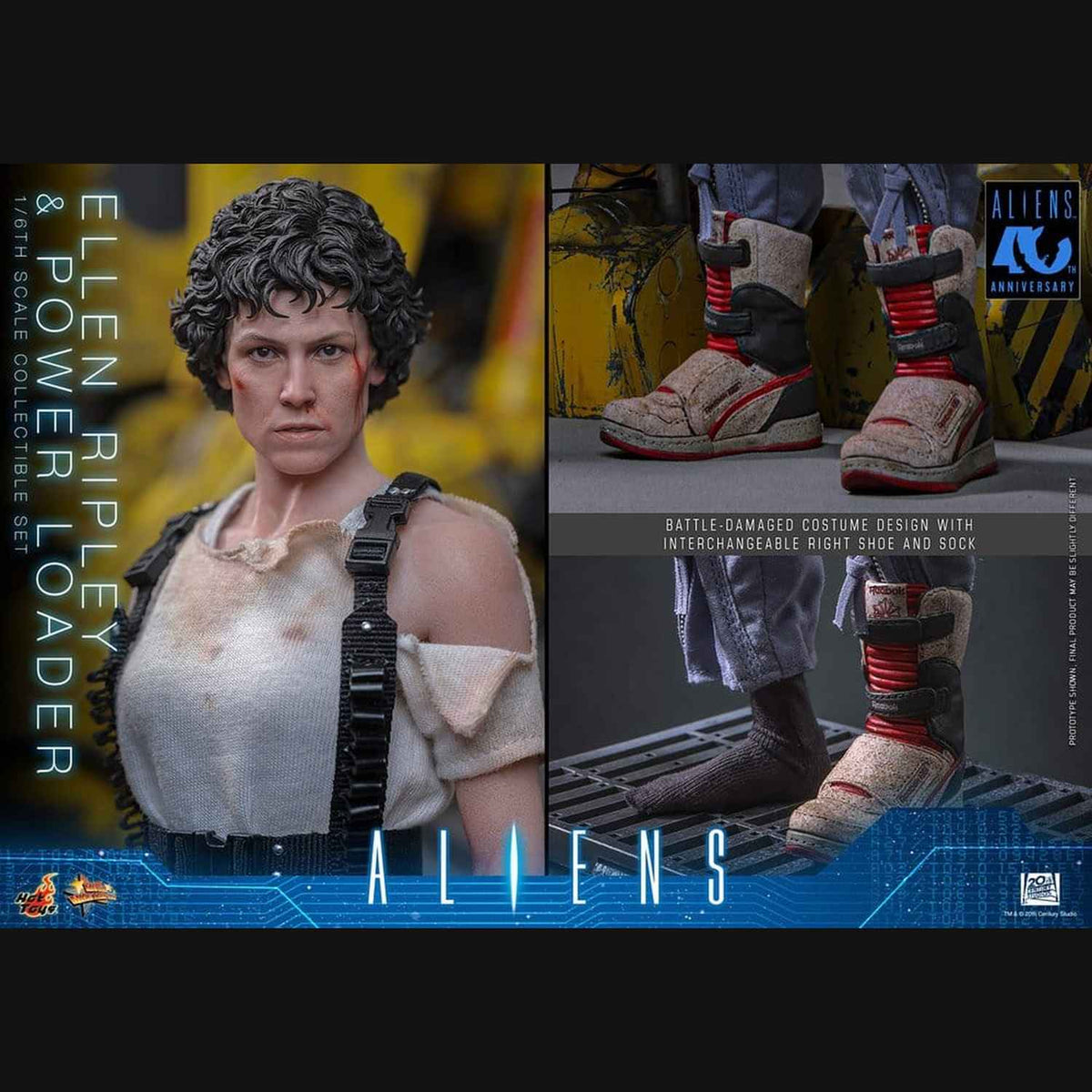Hot Toys Alien - Ellen Ripley und Power Loader Masterpiece 1/6 Actionfiguren Set