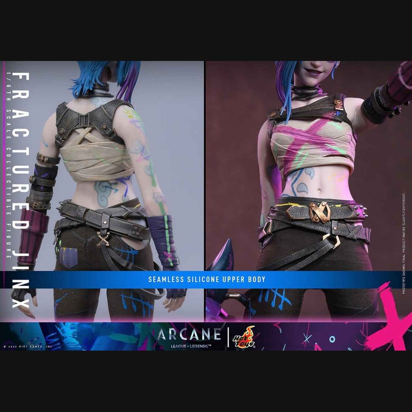 Hot Toys Arcane - Fractured Jinx Masterpiece 1/6 Actionfigur