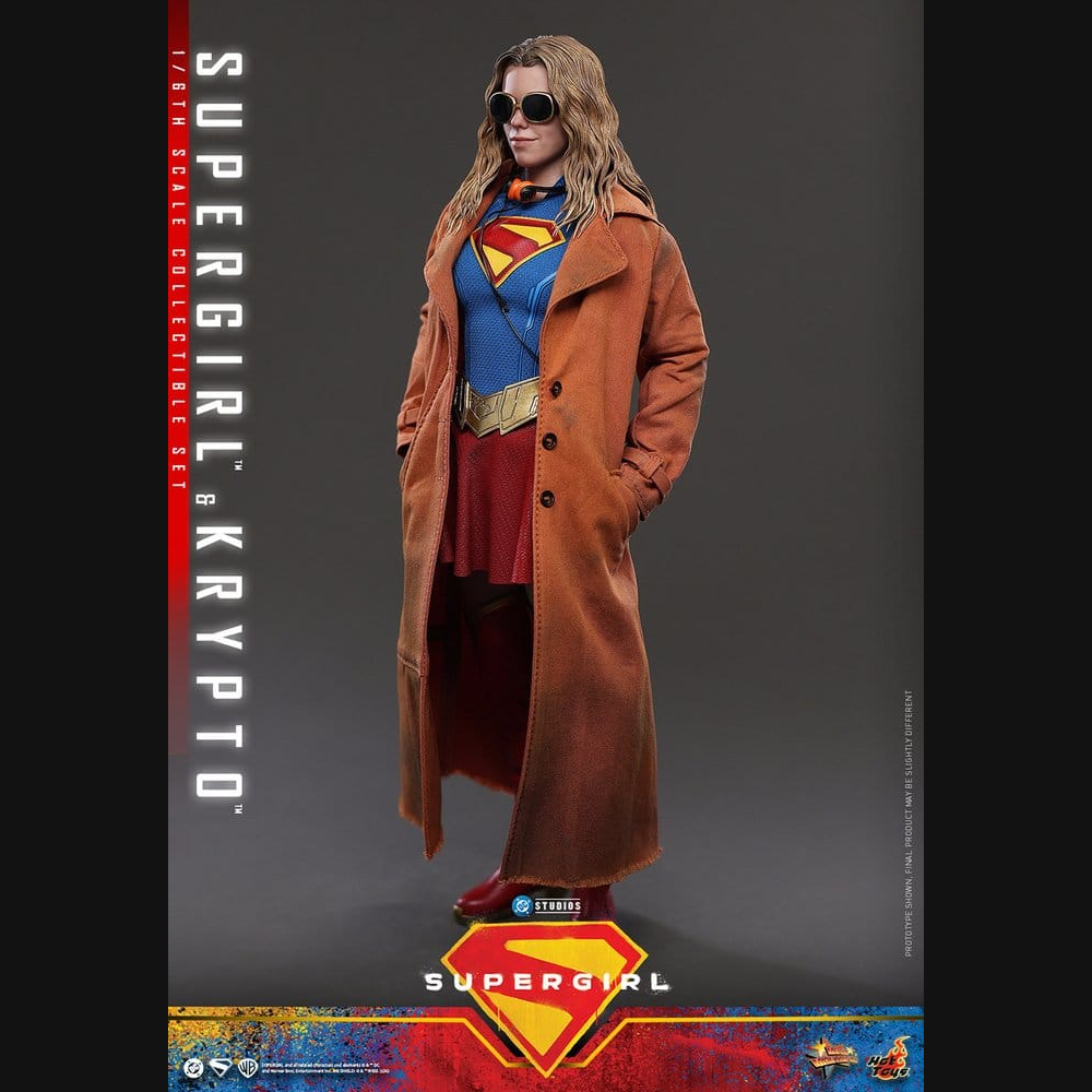 Hot Toys DC: Supergirl - Supergirl & Krypto Masterpiece 1/6 Actionfiguren Set