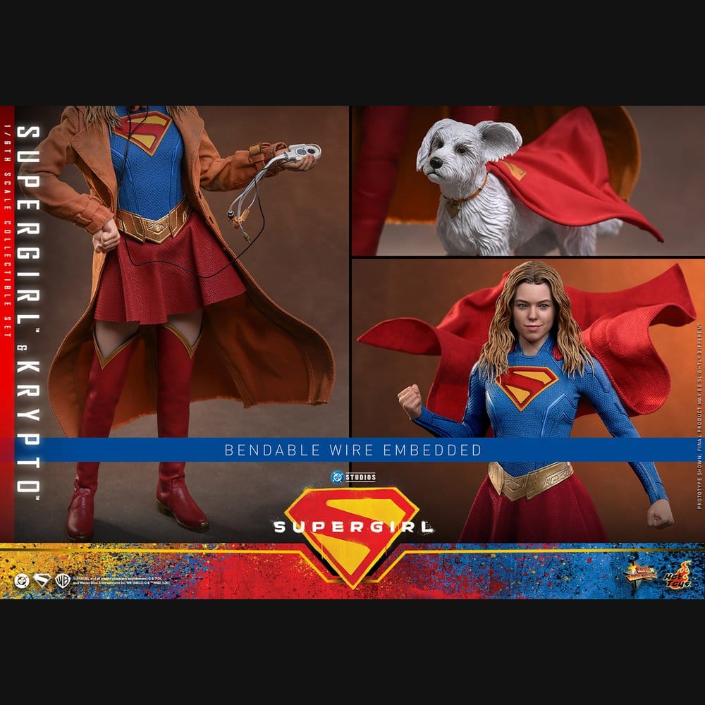 Hot Toys DC: Supergirl - Supergirl & Krypto Masterpiece 1/6 Actionfiguren Set