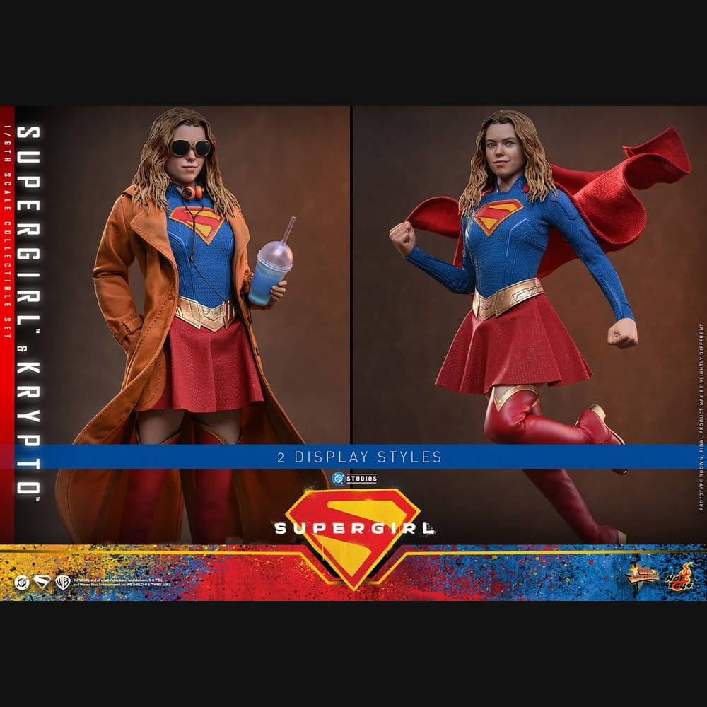 Hot Toys DC: Supergirl - Supergirl & Krypto Masterpiece 1/6 Actionfiguren Set