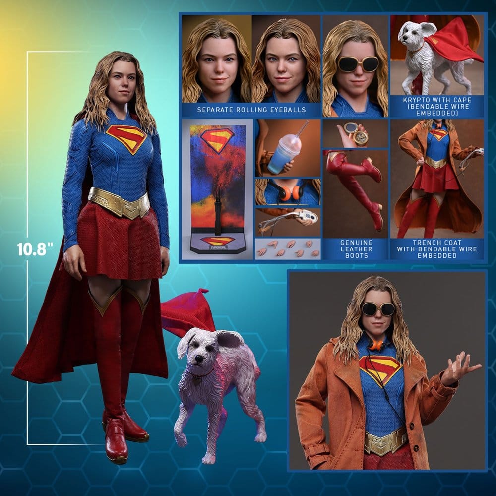 Hot Toys DC: Supergirl - Supergirl & Krypto Masterpiece 1/6 Actionfiguren Set