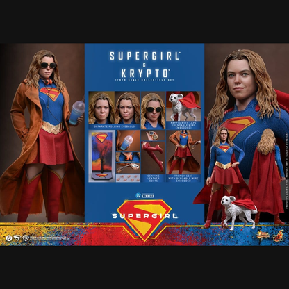 Hot Toys DC: Supergirl - Supergirl & Krypto Masterpiece 1/6 Actionfiguren Set