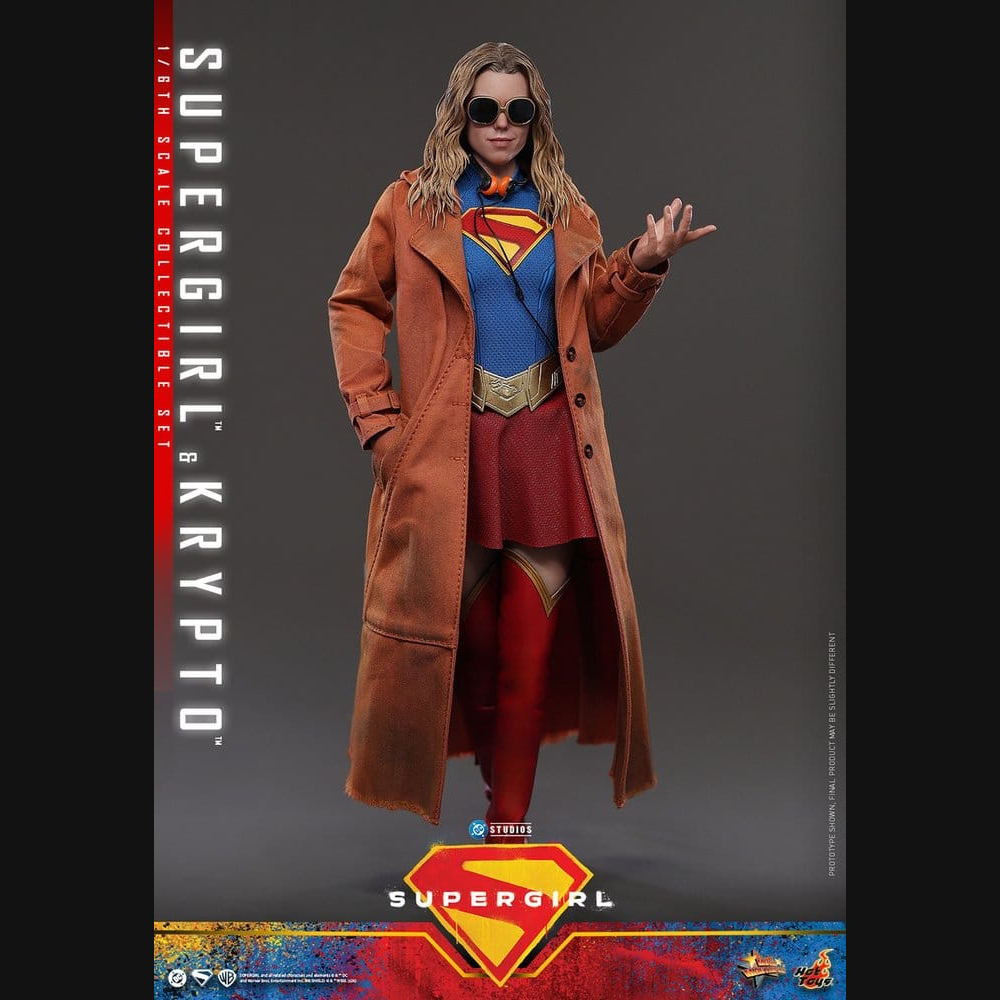 Hot Toys DC: Supergirl - Supergirl & Krypto Masterpiece 1/6 Actionfiguren Set