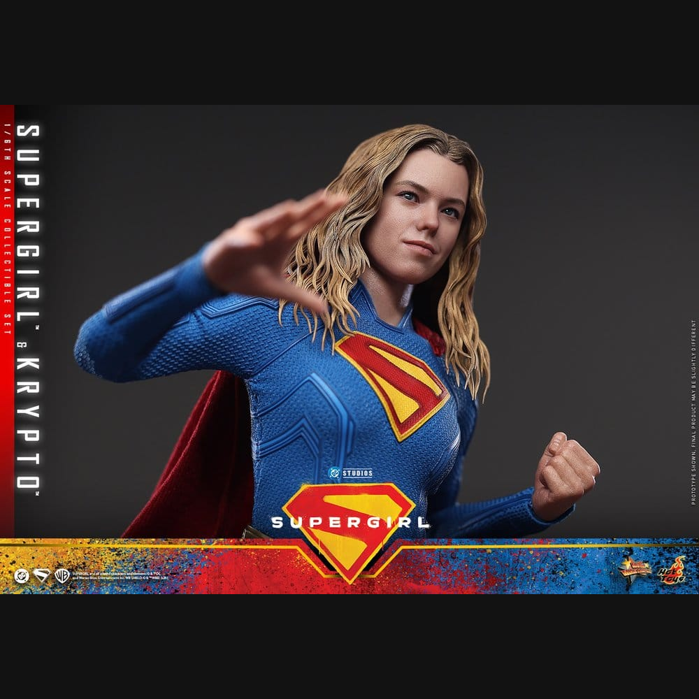Hot Toys DC: Supergirl - Supergirl & Krypto Masterpiece 1/6 Actionfiguren Set