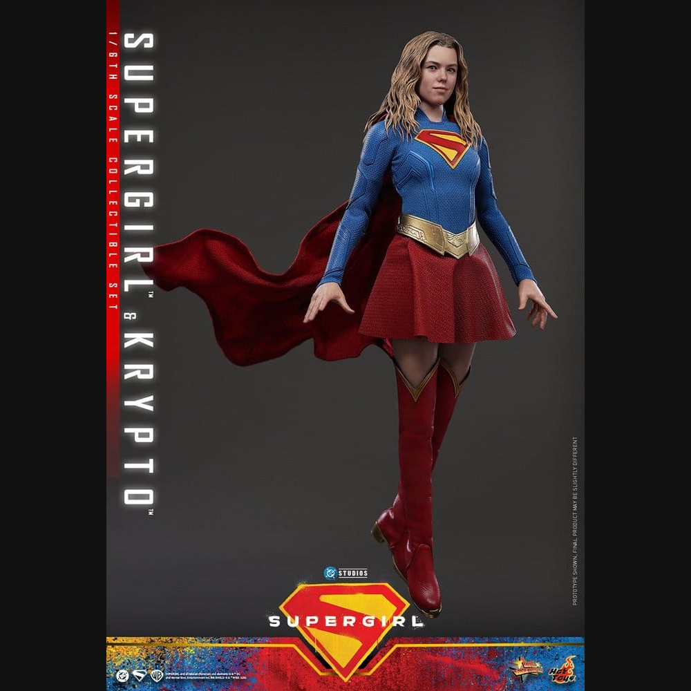 Hot Toys DC: Supergirl - Supergirl & Krypto Masterpiece 1/6 Actionfiguren Set