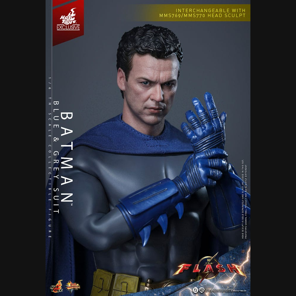 Hot Toys DC: The Flash - Batman (Blau-grauer Anzug) Masterpiece 1/6 Actionfigur