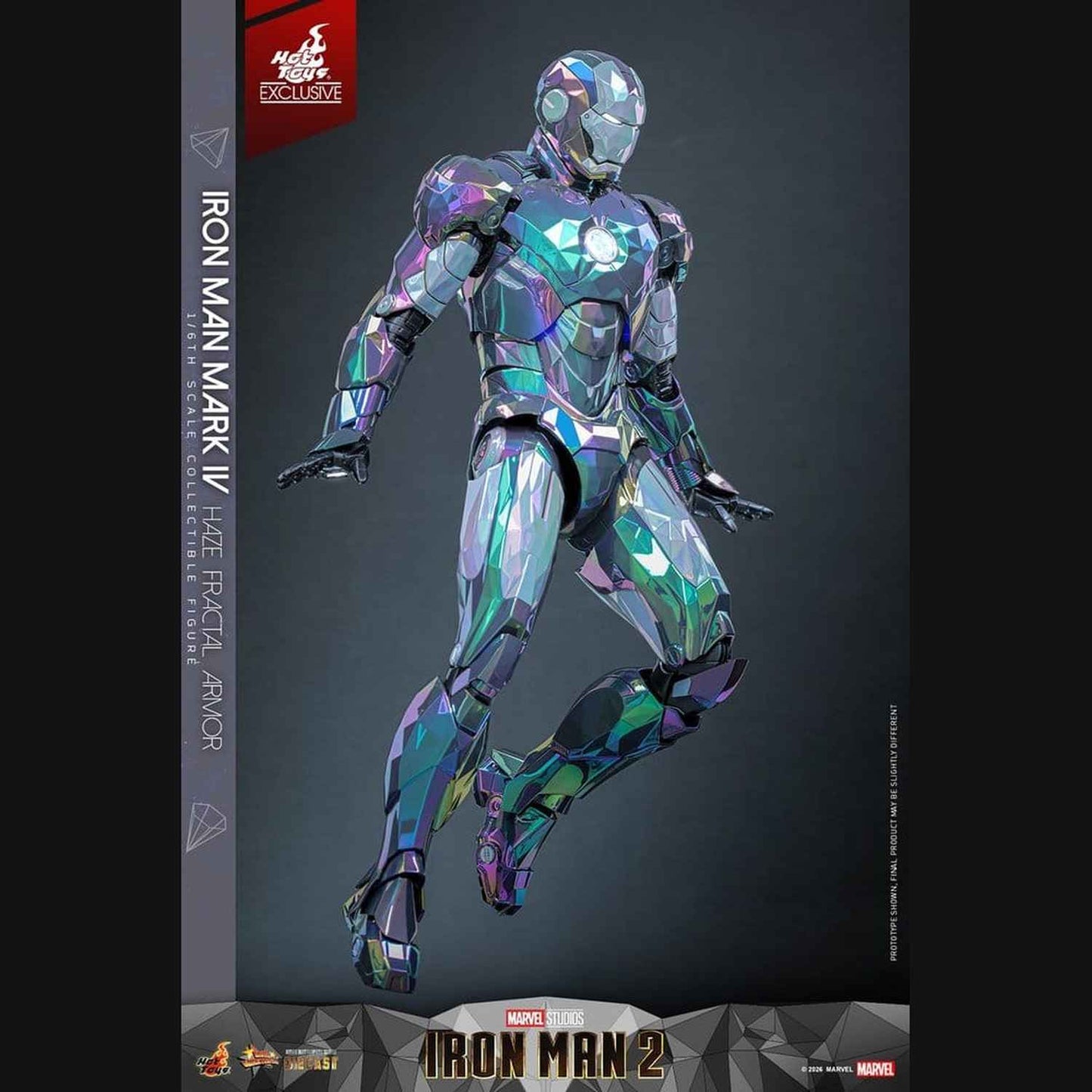 Hot Toys Iron Man 2 - Iron Man Mark IV (Haze Fractal Armor) Masterpiece 1/6 Actionfigur