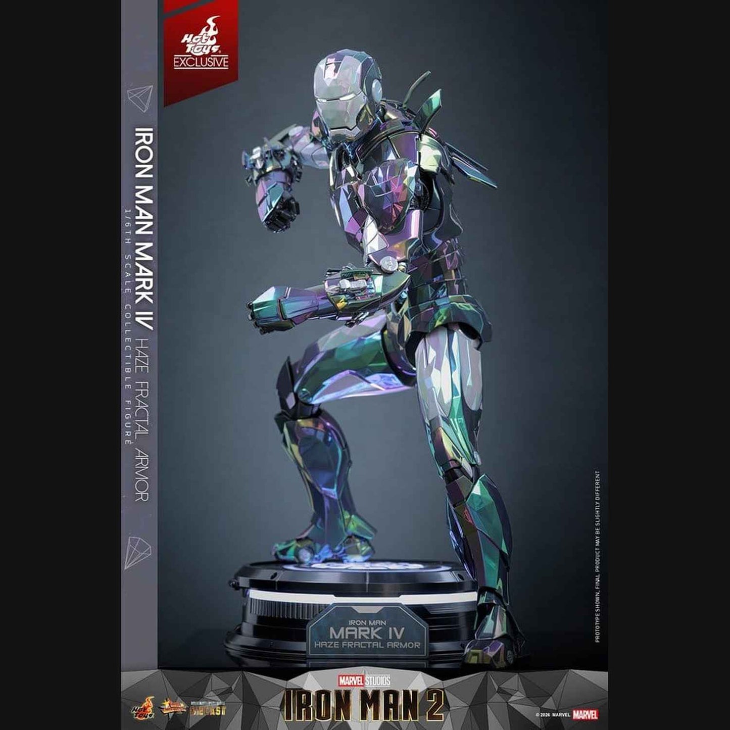 Hot Toys Iron Man 2 - Iron Man Mark IV (Haze Fractal Armor) Masterpiece 1/6 Actionfigur