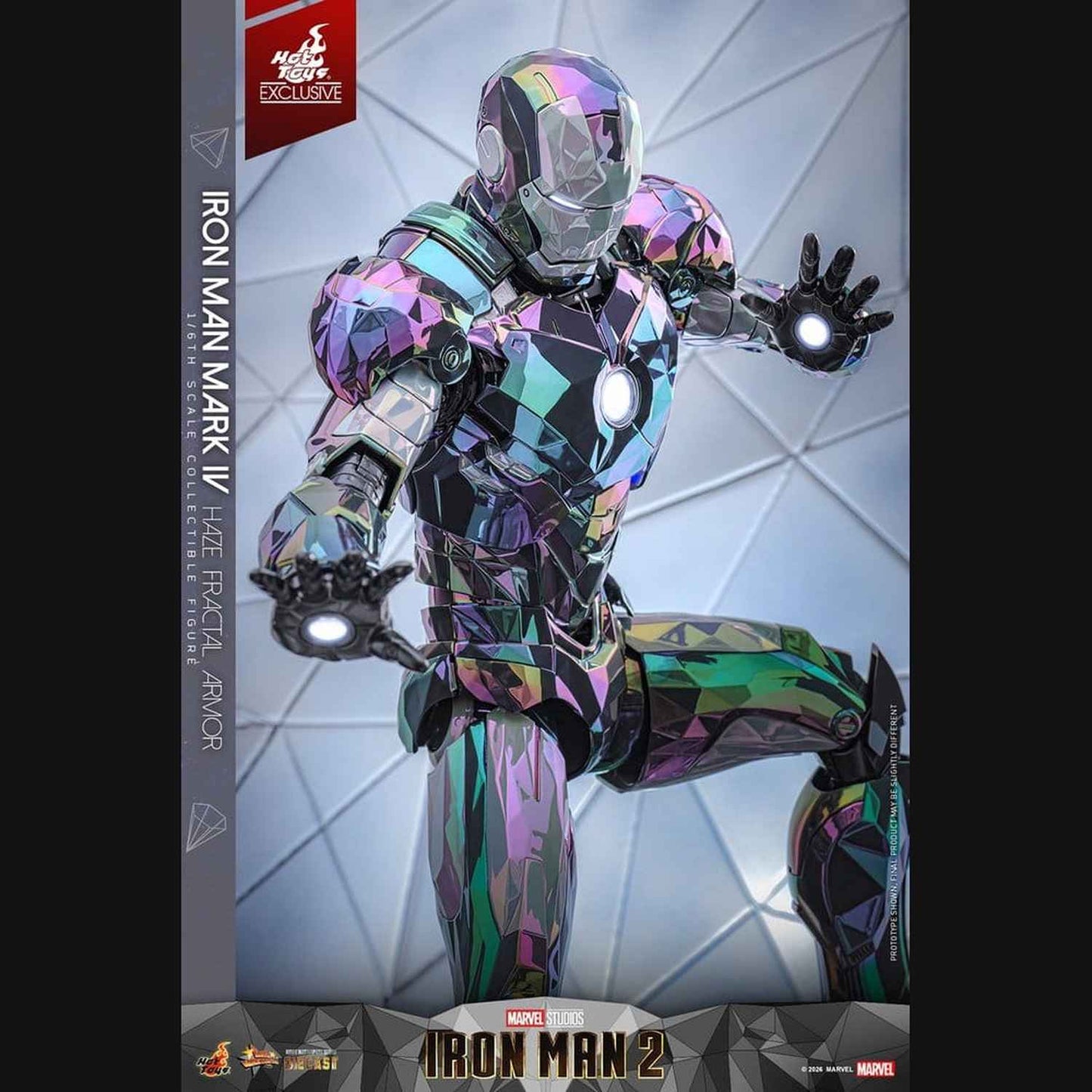 Hot Toys Iron Man 2 - Iron Man Mark IV (Haze Fractal Armor) Masterpiece 1/6 Actionfigur