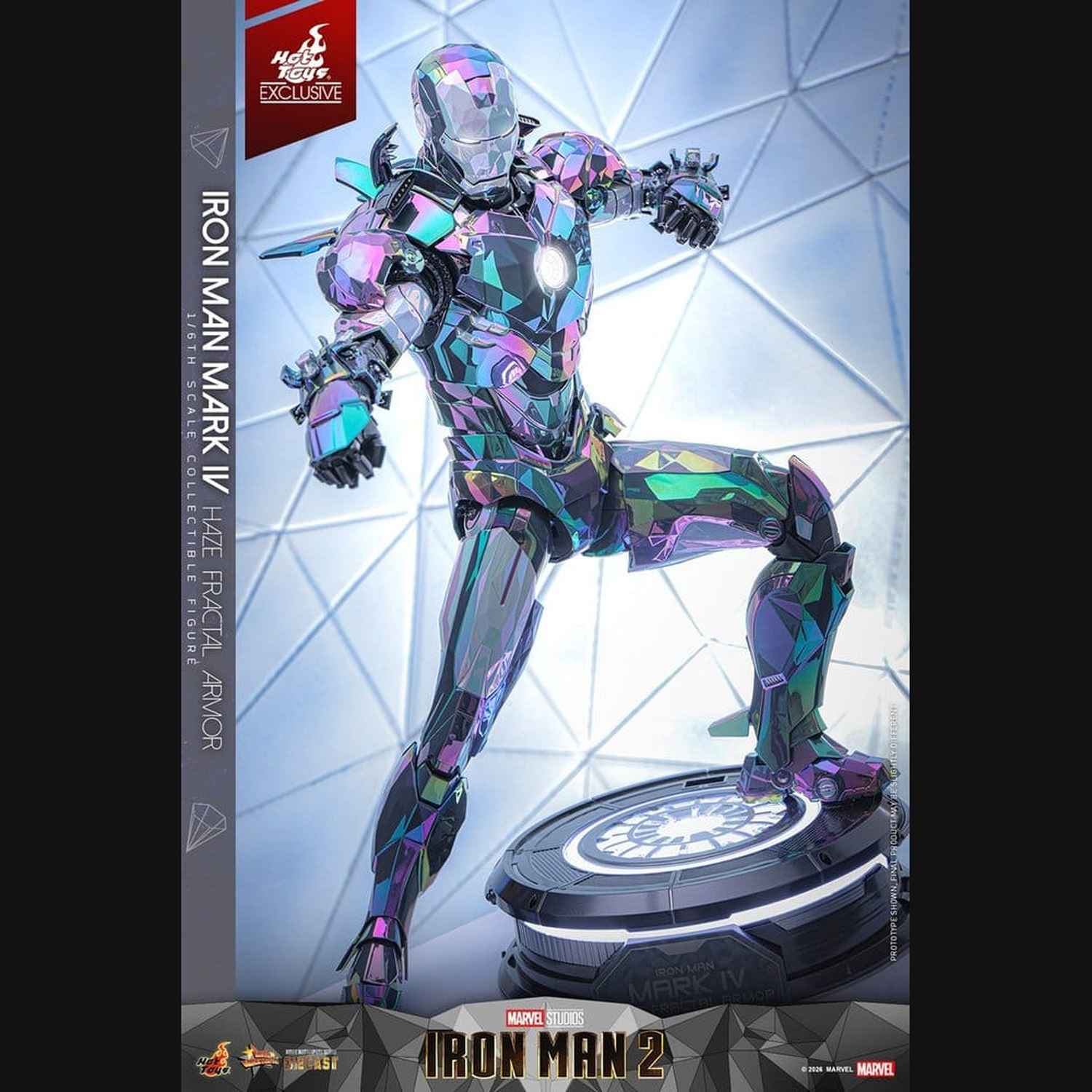 Hot Toys Iron Man 2 - Iron Man Mark IV (Haze Fractal Armor) Masterpiece 1/6 Actionfigur