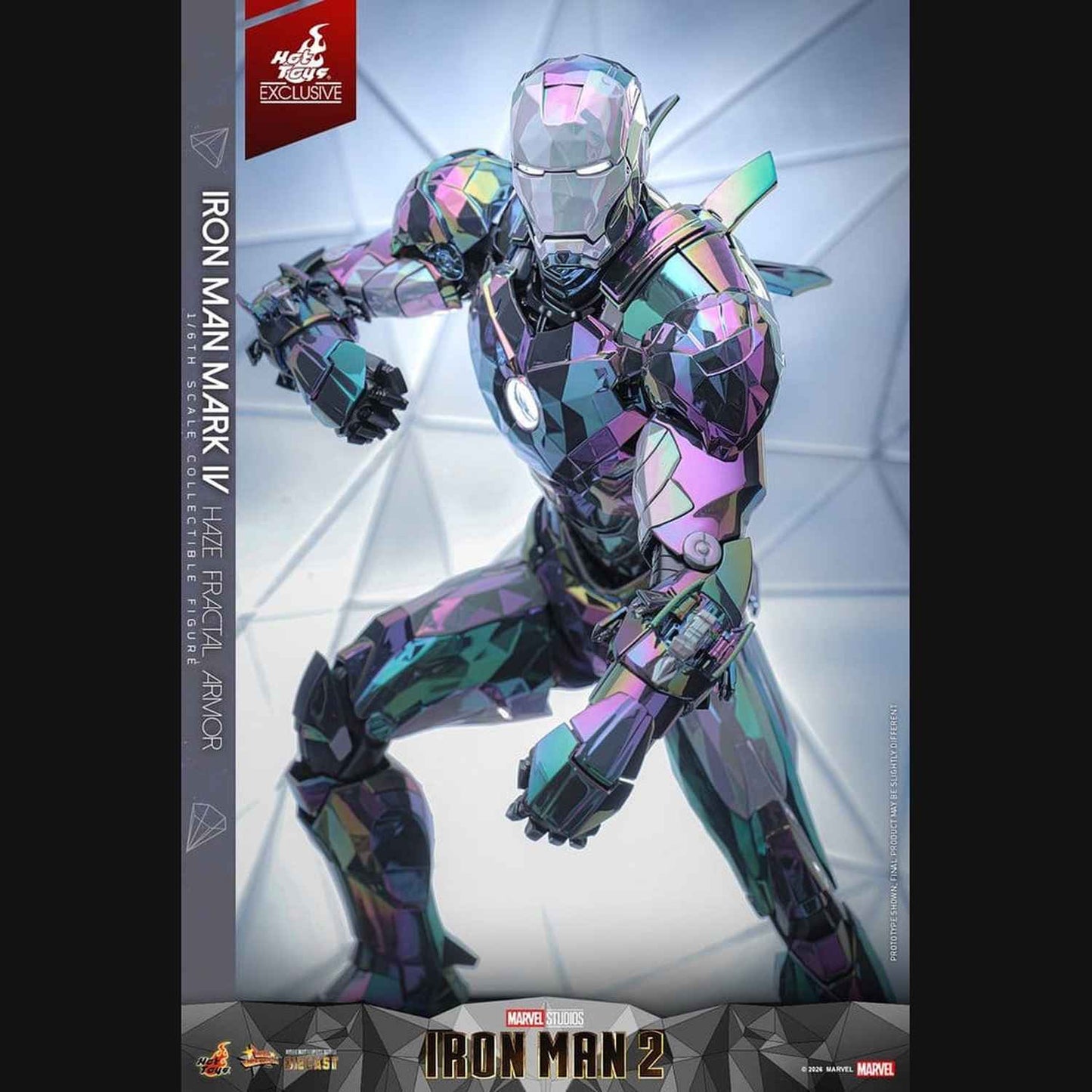 Hot Toys Iron Man 2 - Iron Man Mark IV (Haze Fractal Armor) Masterpiece 1/6 Actionfigur
