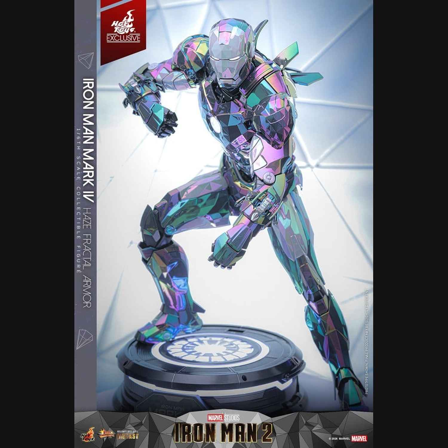Hot Toys Iron Man 2 - Iron Man Mark IV (Haze Fractal Armor) Masterpiece 1/6 Actionfigur