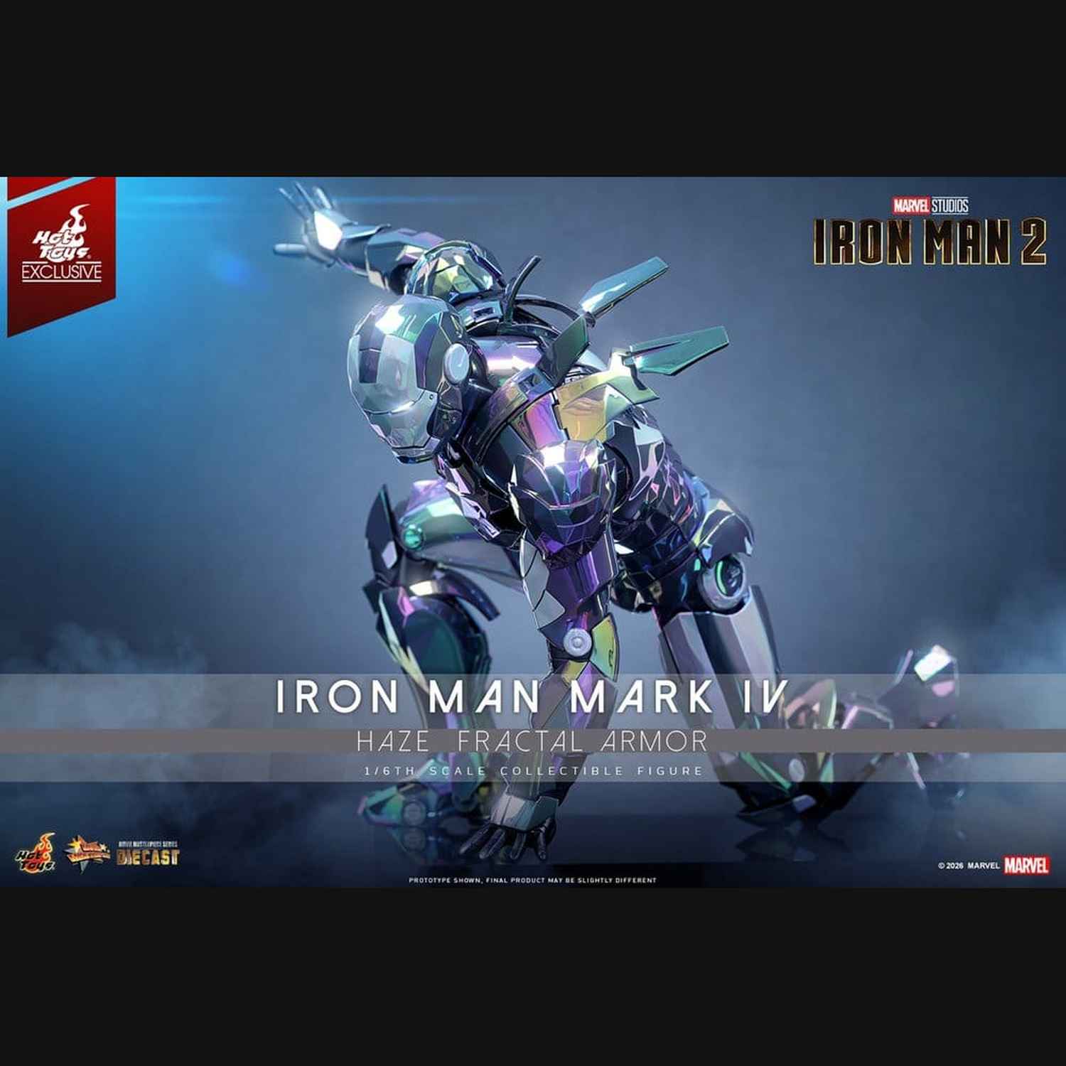 Hot Toys Iron Man 2 - Iron Man Mark IV (Haze Fractal Armor) Masterpiece 1/6 Actionfigur