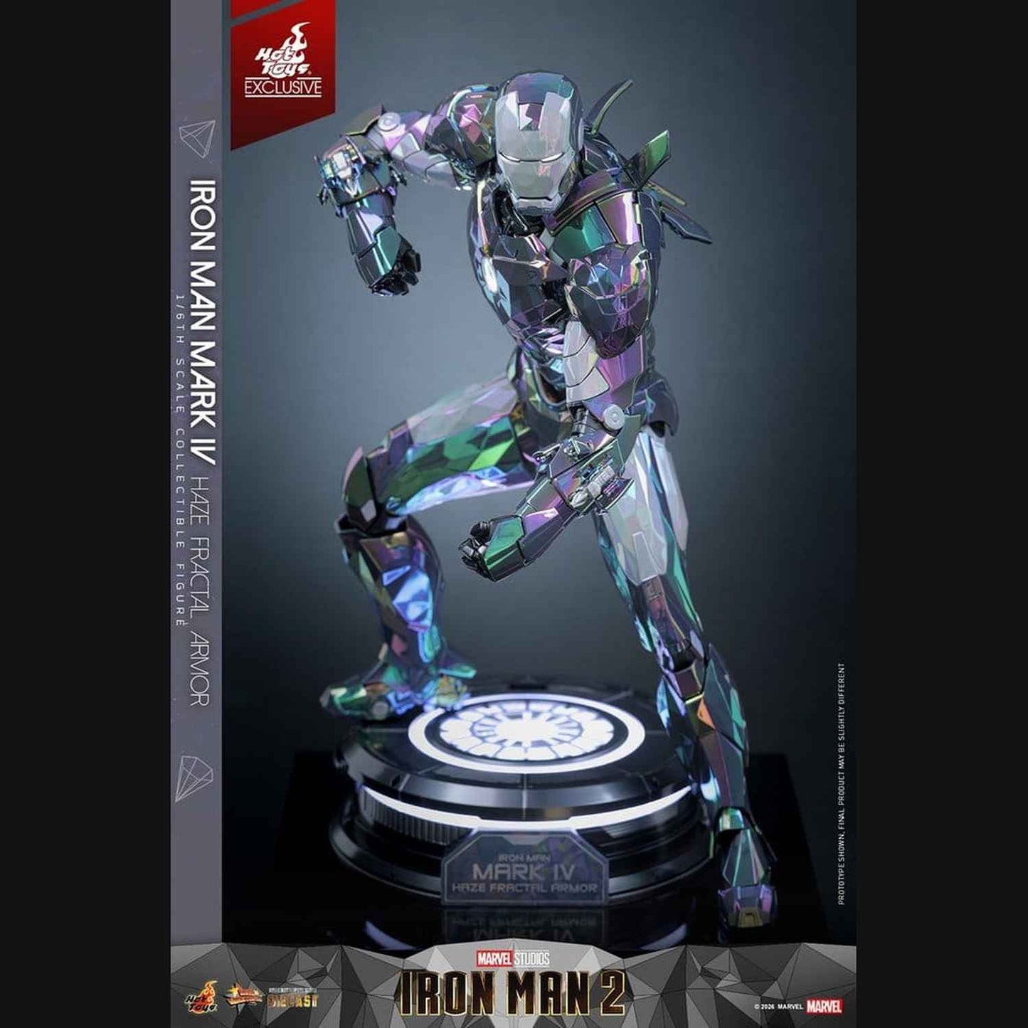 Hot Toys Iron Man 2 - Iron Man Mark IV (Haze Fractal Armor) Masterpiece 1/6 Actionfigur