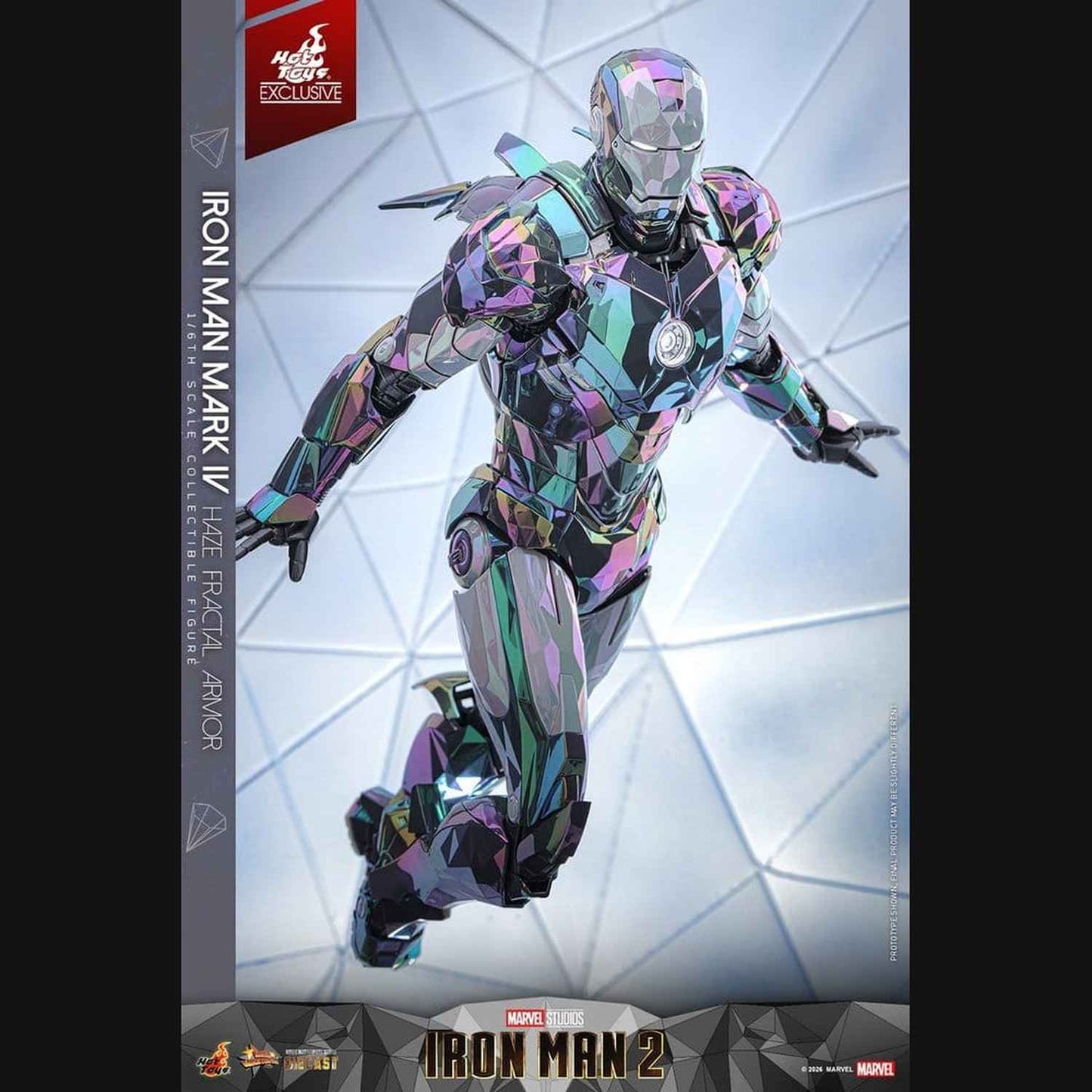 Hot Toys Iron Man 2 - Iron Man Mark IV (Haze Fractal Armor) Masterpiece 1/6 Actionfigur