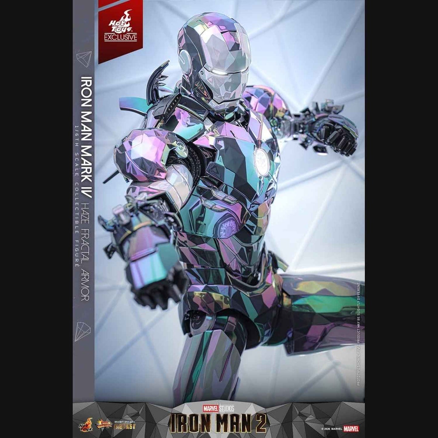 Hot Toys Iron Man 2 - Iron Man Mark IV (Haze Fractal Armor) Masterpiece 1/6 Actionfigur