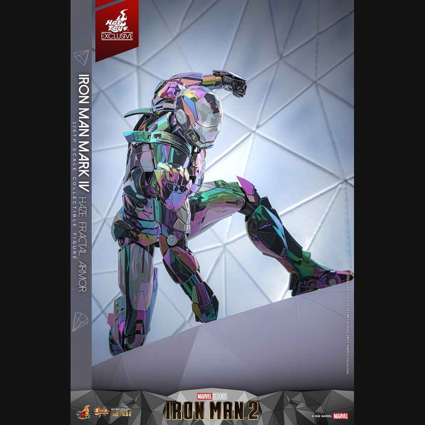Hot Toys Iron Man 2 - Iron Man Mark IV (Haze Fractal Armor) Masterpiece 1/6 Actionfigur