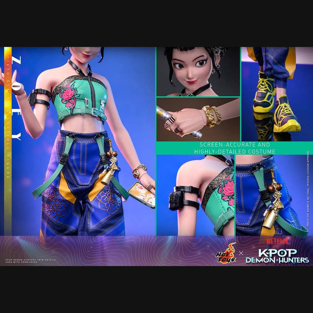 Hot Toys KPop Demon Hunters - Zoey 1/6 Actionfigur