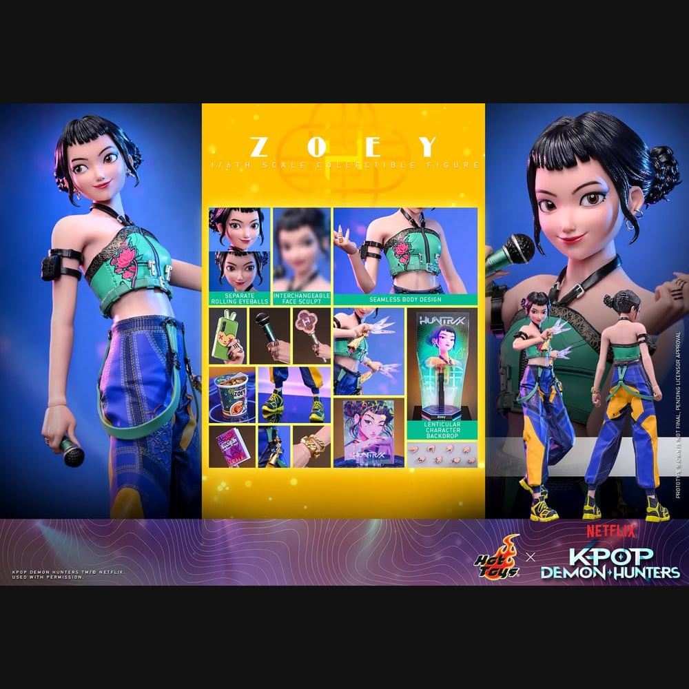 Hot Toys KPop Demon Hunters - Zoey 1/6 Actionfigur