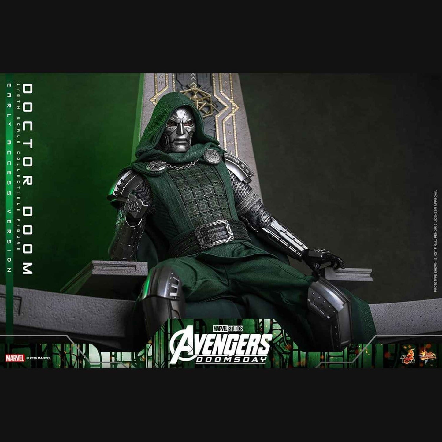 Hot Toys Marvel: Avengers Doomsday - Doctor Doom Masterpiece 1/6 Actionfigur