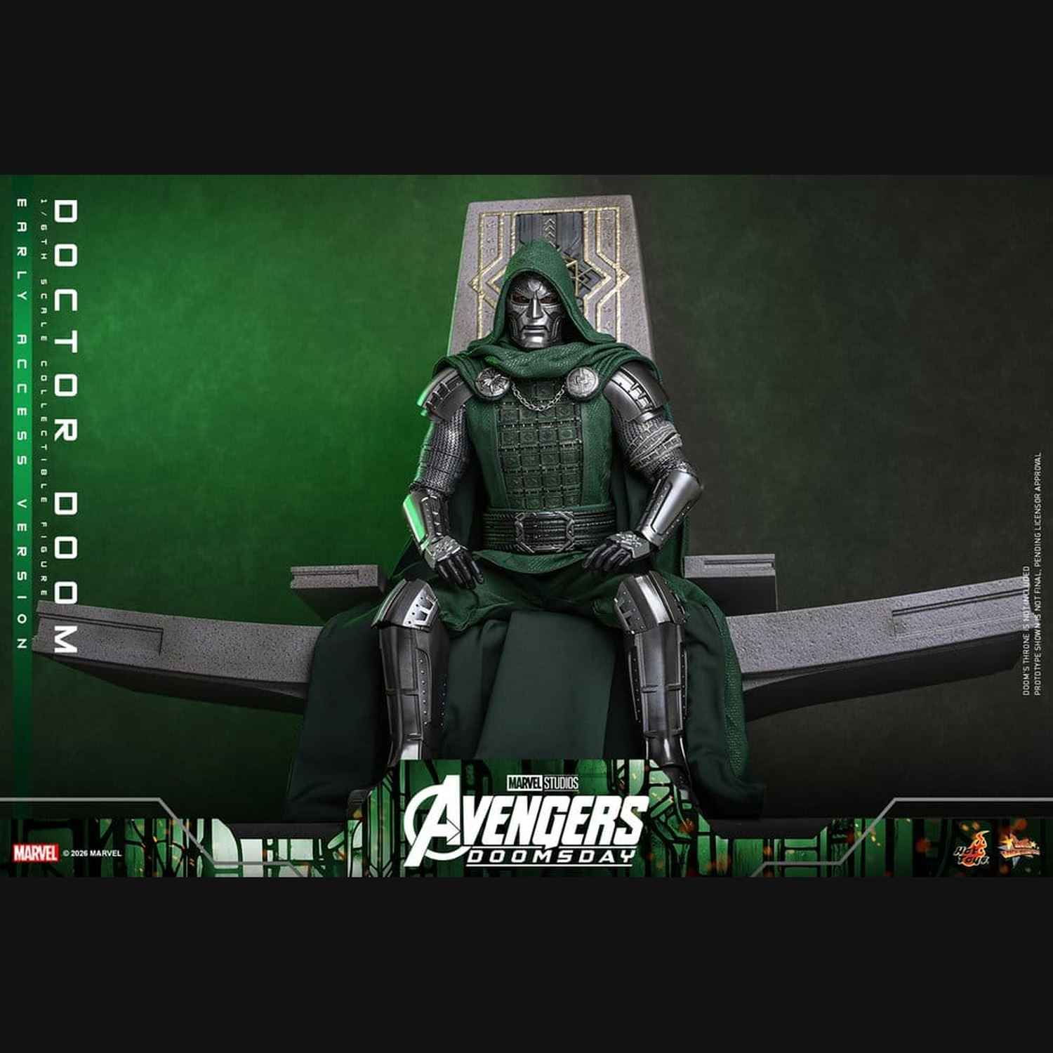 Hot Toys Marvel: Avengers Doomsday - Doctor Doom Masterpiece 1/6 Actionfigur