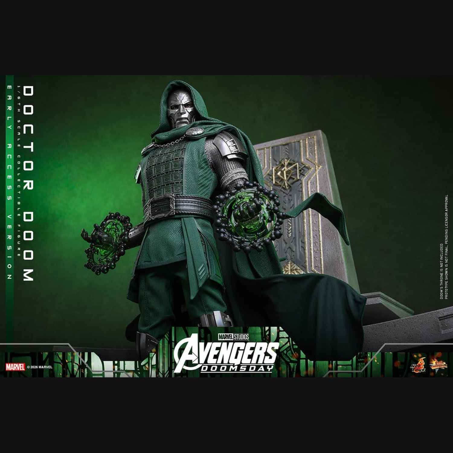 Hot Toys Marvel: Avengers Doomsday - Doctor Doom Masterpiece 1/6 Actionfigur