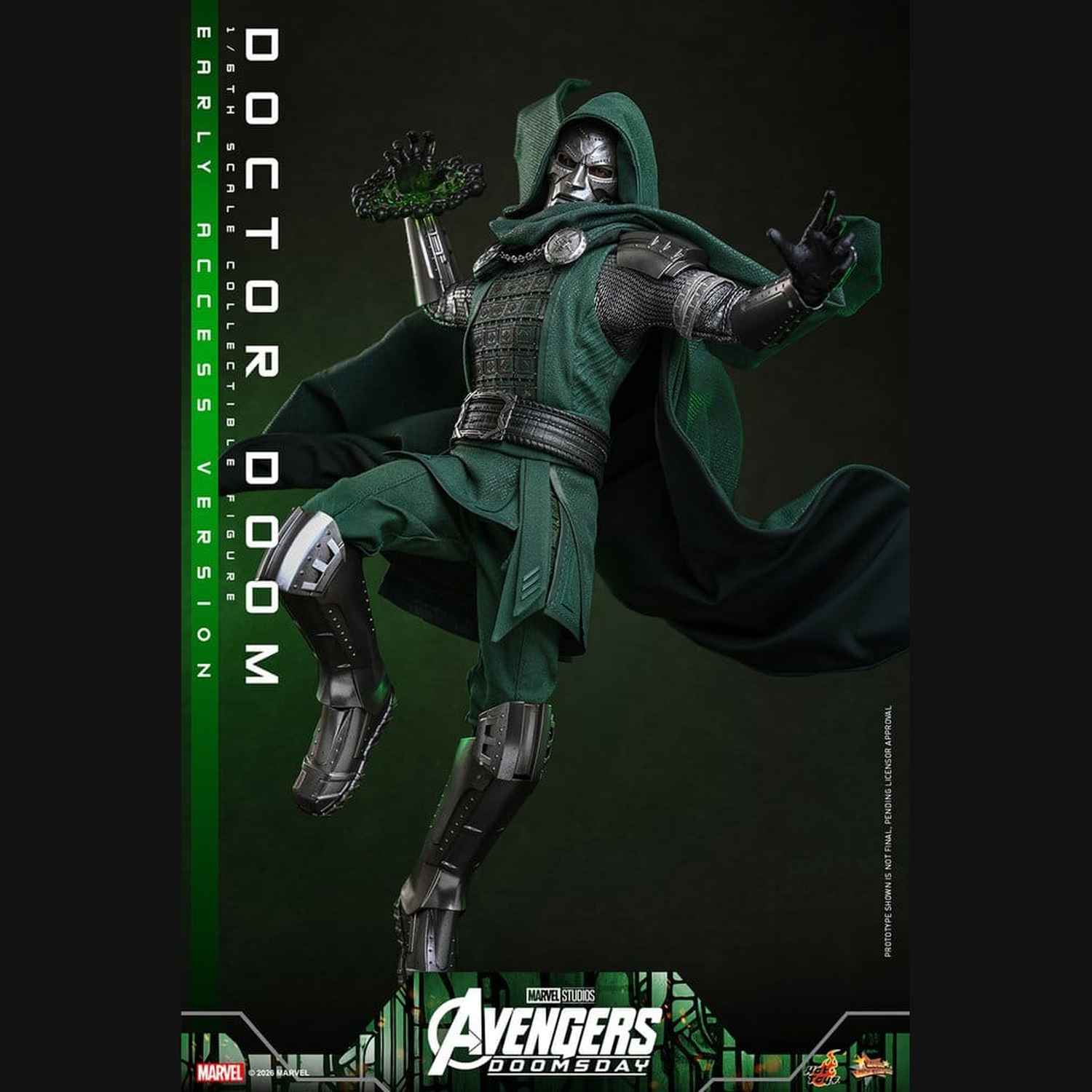 Hot Toys Marvel: Avengers Doomsday - Doctor Doom Masterpiece 1/6 Actionfigur